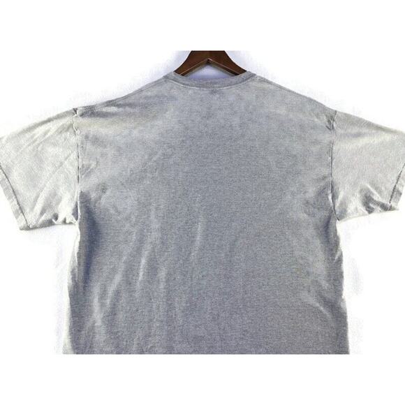 America T-Shirt Men's Extra Large Gray Hanes Heavyweight - Picture 3 of 8
